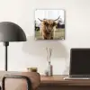 Schotse Hooglander -  Koe - Gras - Dieren - Natuur plexiglas 5mm klein -sfeer6