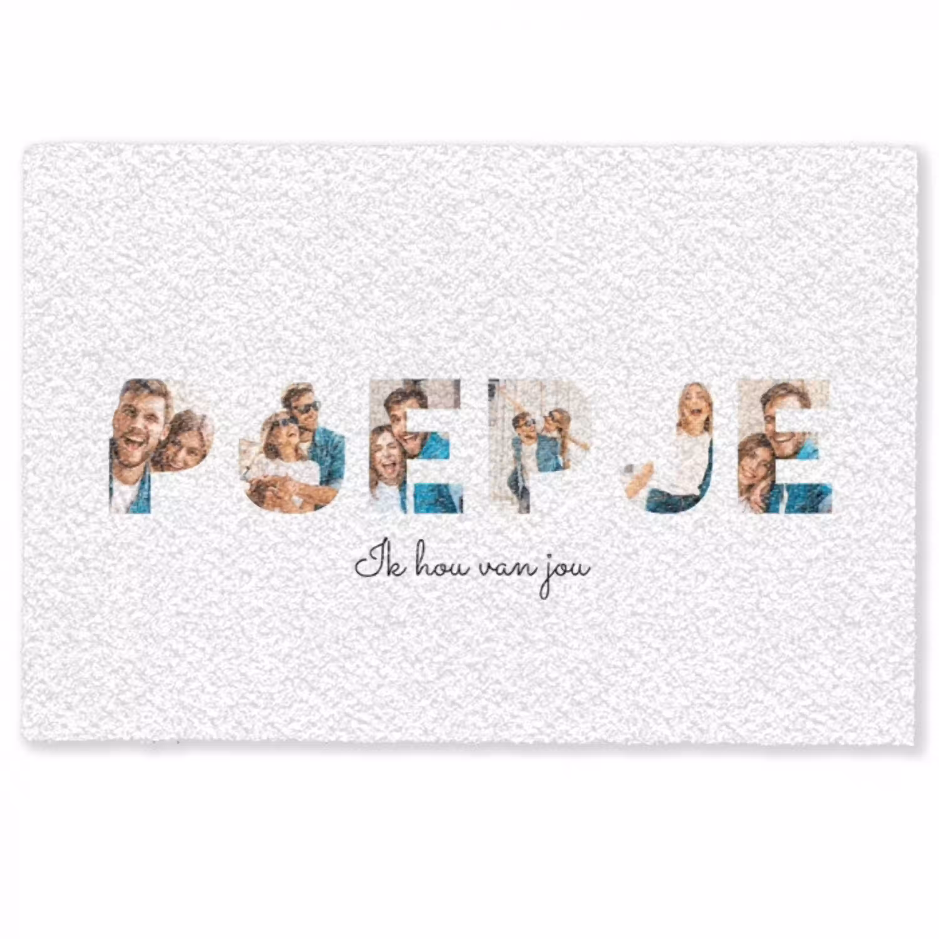 Poepje - Lettercollage Deurmat klein -zkaufland3d
