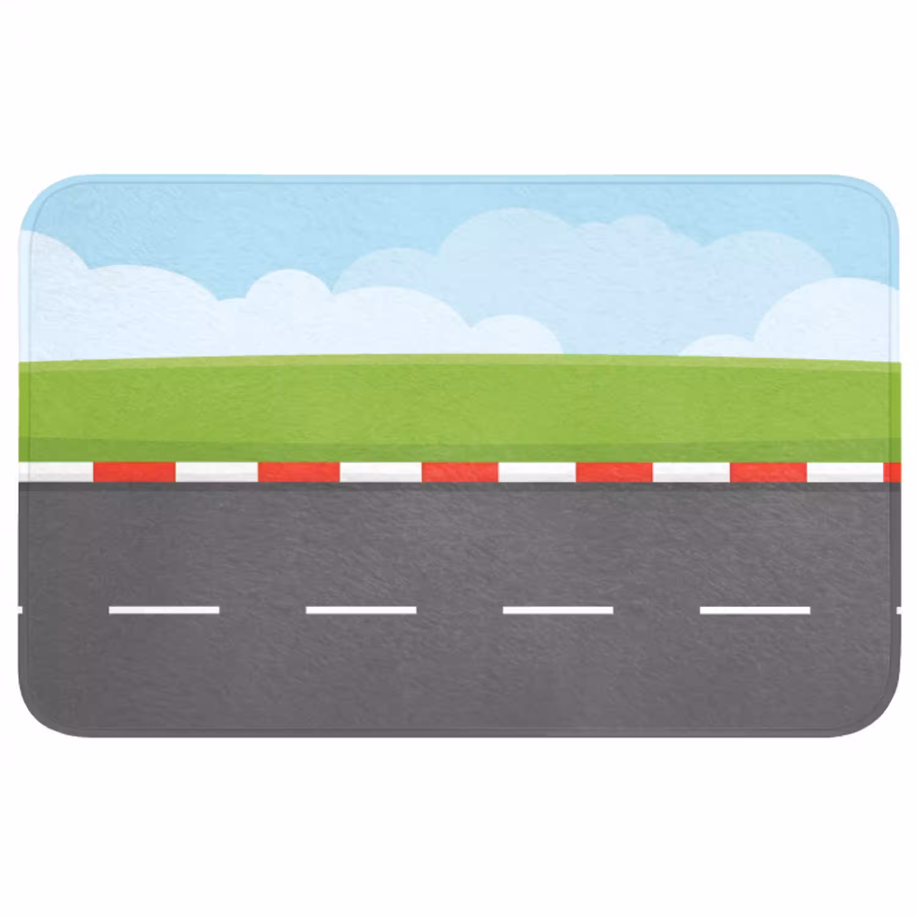 Racebaan - Illustratie - Sport - Kleurrijk Badmat middel -3d