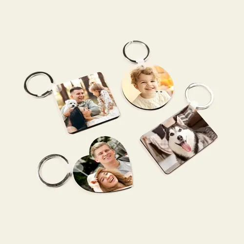 Foto op sleutelhanger