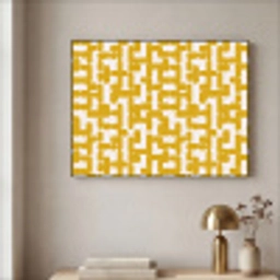 Geel - Beige - Patroon Textielframe zwart klein 947 -sfeer2