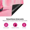Roze - Bloemen - Cowboy Inductie beschermer vinyl 3mm klein -zzzzzzz-lf-onderkant