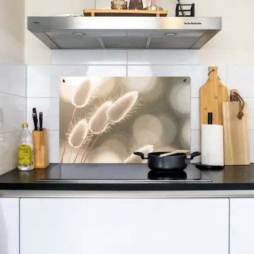 Hazestaartgras - Wit - Zonlicht Inductie beschemer met haakjes klein -sfeer2