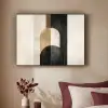 Geometrische - Vormen - Wit Textielframe - compleet frame klein -sfeer1