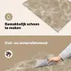 Bruin - Kristaladers - Marmer Inductie beschemer met haakjes klein 777 -ky-schoon-nl