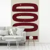 Eten - Japandi - Rood - Decoratie fotobehang vinyl groot -woonkamer