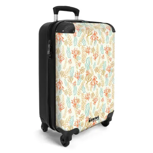 Koraal patroon kleurrijk NBS - Handbagage koffer - Kinderen Unisex middel -productfoto_3d