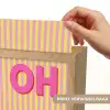 Tekst - Strepen - Roze Light Box met kabel (Kinderlampje) klein -USP_websiteprintNL