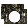 Marmer - Zwart - Goudstructuur Placemat vinyl groot 368 -zzsfeer2_Kitchenyeah-website
