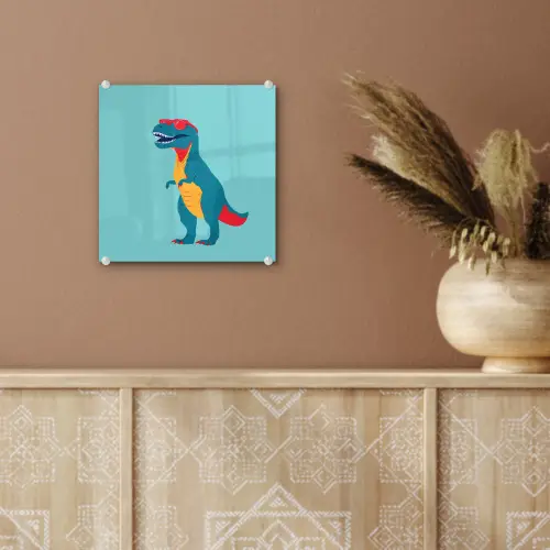 Dinosaurus - Blauw - Zonnebril plexiglas 5mm klein -sfeer5