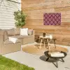 Blad - Patroon - Paars Tuinposter op houten frame 2 cm dik klein 845 -sfeer2