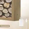 Hout - Boomstammen - Textuur Light Box met batterij (Wandlamp) middel -USP_websiteoplaadbaarNL