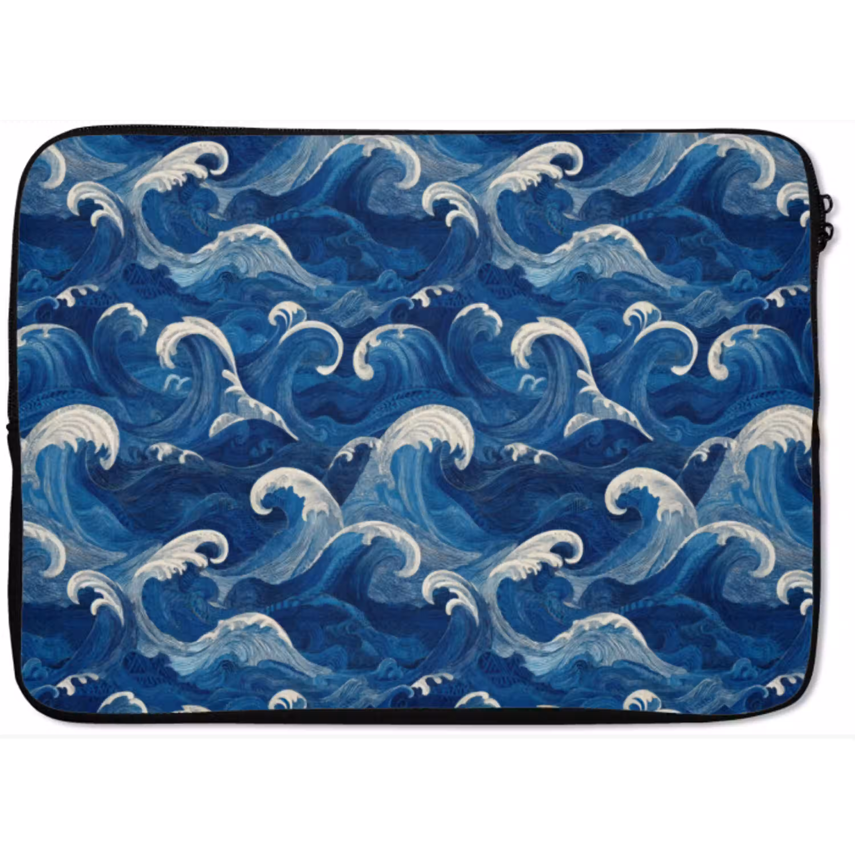 Japans - Oceaan - Golven - Blauw laptophoes neopreen klein 279 -zkaufland3dotto