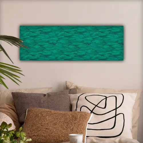 Vloeiend - Olie - Texturen - Groen canvas 2cm klein 828 -sfeer1