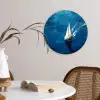 Zeilboot - Water - Abstract - Schaduw Wandcirkel kunststof plaat 5mm dik klein -sfeer4
