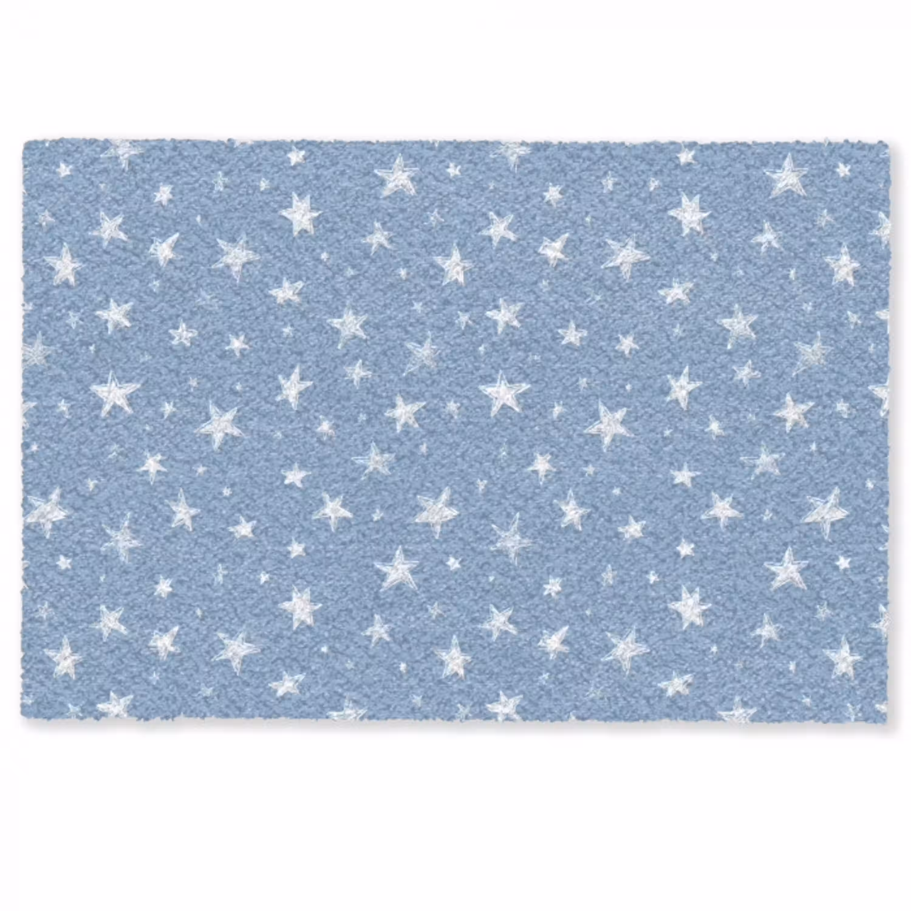 Sterretjes - Patroon - Blauw Deurmat klein 898 -zkaufland3d