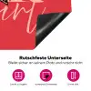 Star girl - Rood - Panter - Ster Inductie beschermer vinyl 3mm klein -zzzzzzz-lf-onderkant