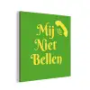 Mij niet bellen - Telefoon - Groen aluminium wit klein -3d