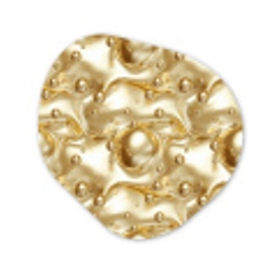 Vloeibaar - Druppels - Goud Wandcirkel Organisch Forex 3mm klein 629 -3d