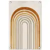 Minimalistisch - Boog - Lijnen - Beige tuinposter los doek klein -3d