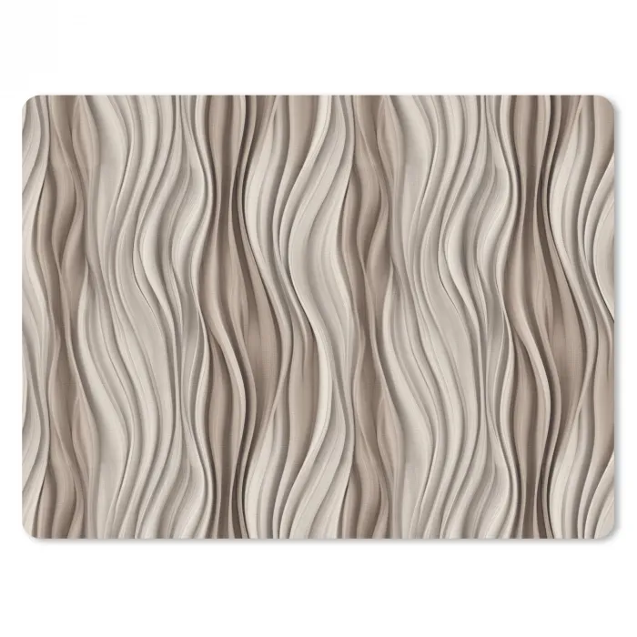 Golven - 3D - Crème muismat rubber klein 262 -3d