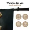 Boeket - Bloemen - Licht - Zwart Wandkleed katoen klein -sfeer2