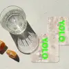 YOLO - Groen - Neon - Slangenprnt onderzetter kurk middel -sfeer4