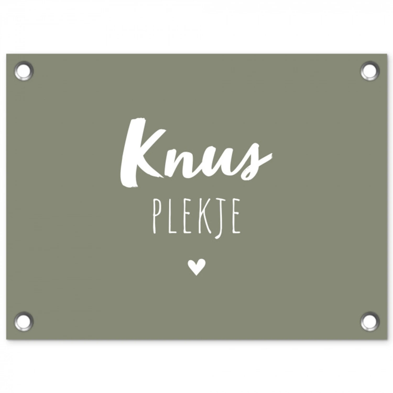 Spreuken - Knus plekje - Tekst - Zomer tuinposter los doek klein -3d