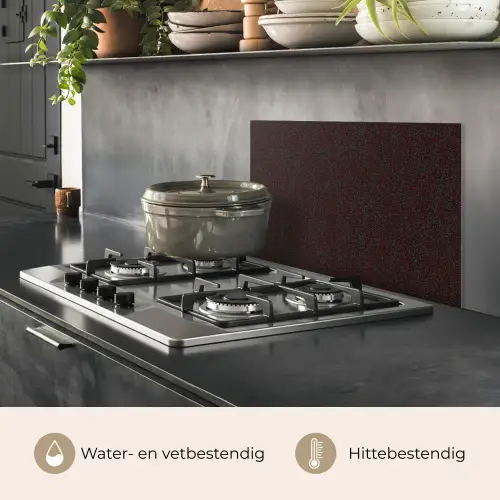Metaal - Donker - Roest keuken achterwand spatscherm klein 900 -usp_NL