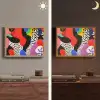 Abstract - Vormen - Kleuren - Stippen Light Box met batterij (Wandlamp) middel -sfeer3