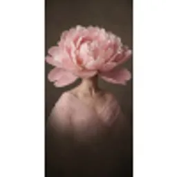 Gezicht - Roos - Roze Behang Vlies klein -3d_website