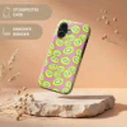 Kiwi - Speels - Groen Toughcase MagSafe Apple iPhone 17 klein 1017 -USP_RandenV_DE