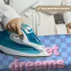 Sweet dreams - Vierkanten - Roze - Blauw Wandkleed katoen klein -sfeer9