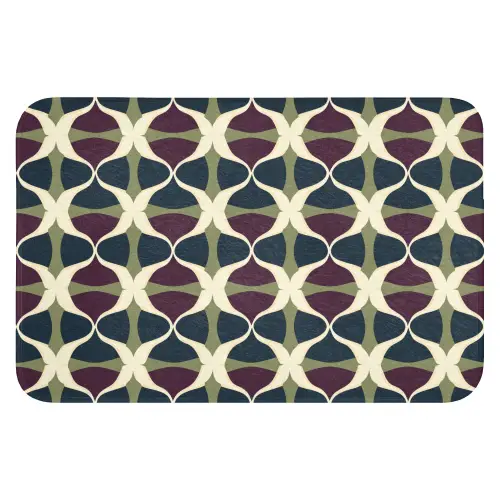 Abstract - Retro - Kleurrijk WCmat klein 1009 -3d