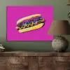 Hotdog - Roze - Retro PET vilt klein -sfeer2