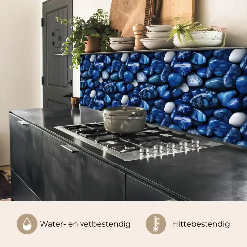 Luxe - Blauwe - Marmer - Stenen keuken achterwand 2 middel 871 -usp_NL