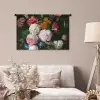 Stilleven met bloemen in een glazen vaas - Schilderij van Jan Davidsz. de Heem Wandkleed katoen middel -sfeer4