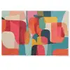 Vormen - Kleurrijk - Abstract - Vlakken Deurmat klein -zkaufland3d