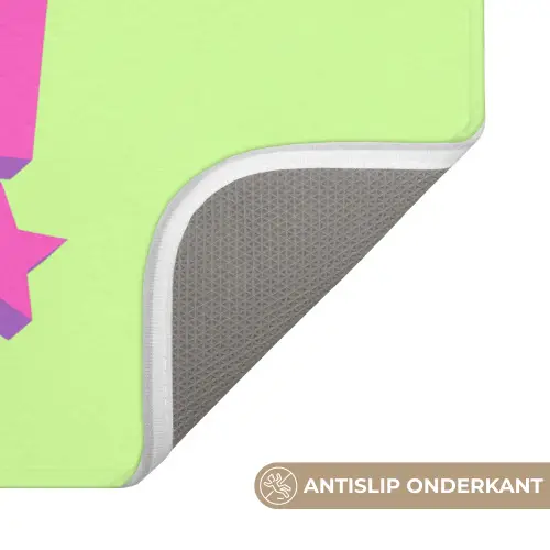 Groen - Neon - Quote Badmat klein -USP_AntislipNL