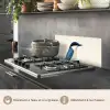 Illustratie - Blauw - Vogel keuken achterwand spatscherm klein -usp_FR