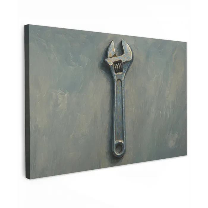 Moersleutel - Gereedschap - Verf canvas 2cm klein -z3d