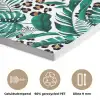 Palmblad - Panterprint - Tropical PET vilt middel -closeup_NL