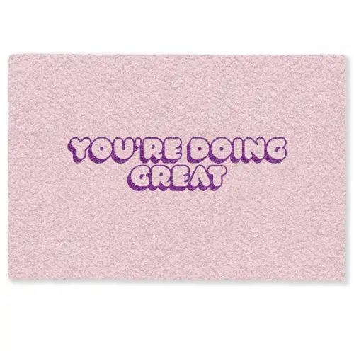 You're doing great - roze - 3D Deurmat klein -zkaufland3d