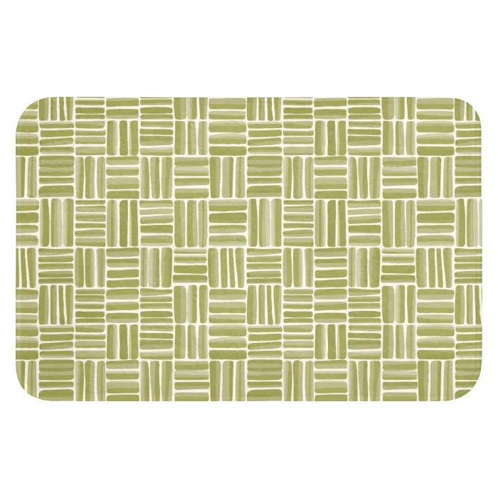 Vlecht - Patroon - Groen WCmat klein 1009 -3d