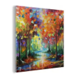 Landschap - Bos - Kleuren - Natuur plexiglas 5mm klein -z3d