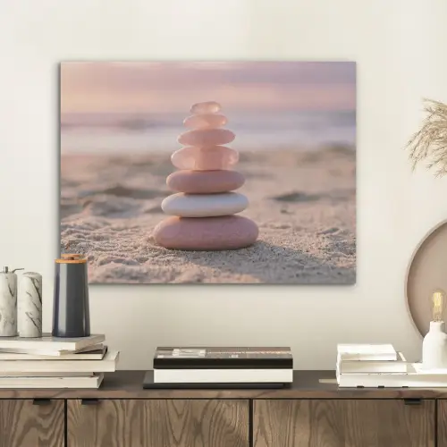 Stenen - Zand - Roze PET vilt klein -sfeer1