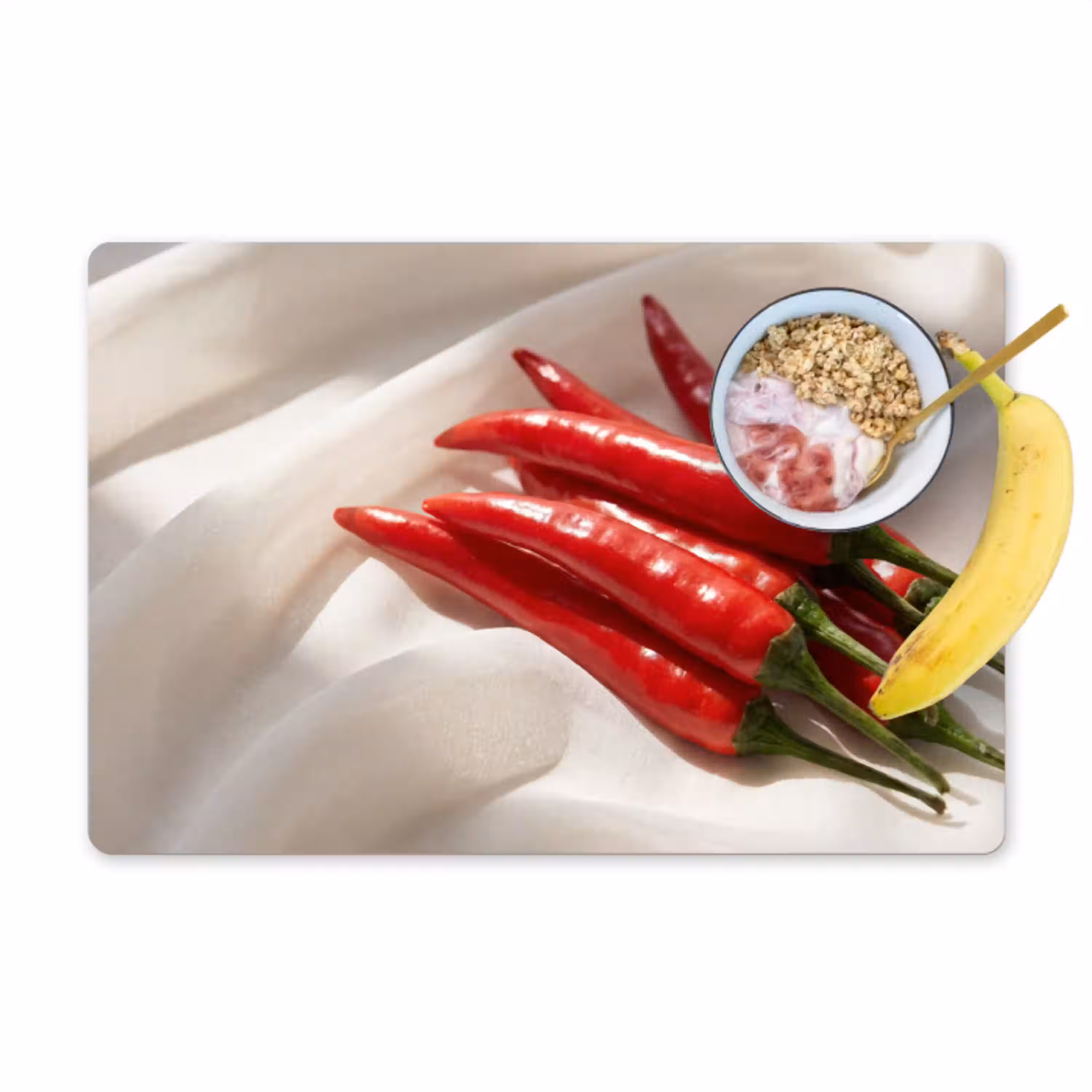 Peper - Rood - Eten Placemat vinyl groot -zzzproduct_Kitchenyeah-website