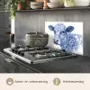 Illustratie - Koe - Blauw keuken achterwand spatscherm klein -usp_NL