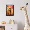 Street art - Liefde - Graffiti - Kunst - Banksy fotolijst zwart zonder passe partout klein -usfeer4_kinderkamer