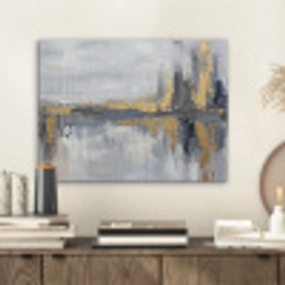 Abstract - Structuur - Goud - Grijs - Modern PET vilt klein -sfeer1